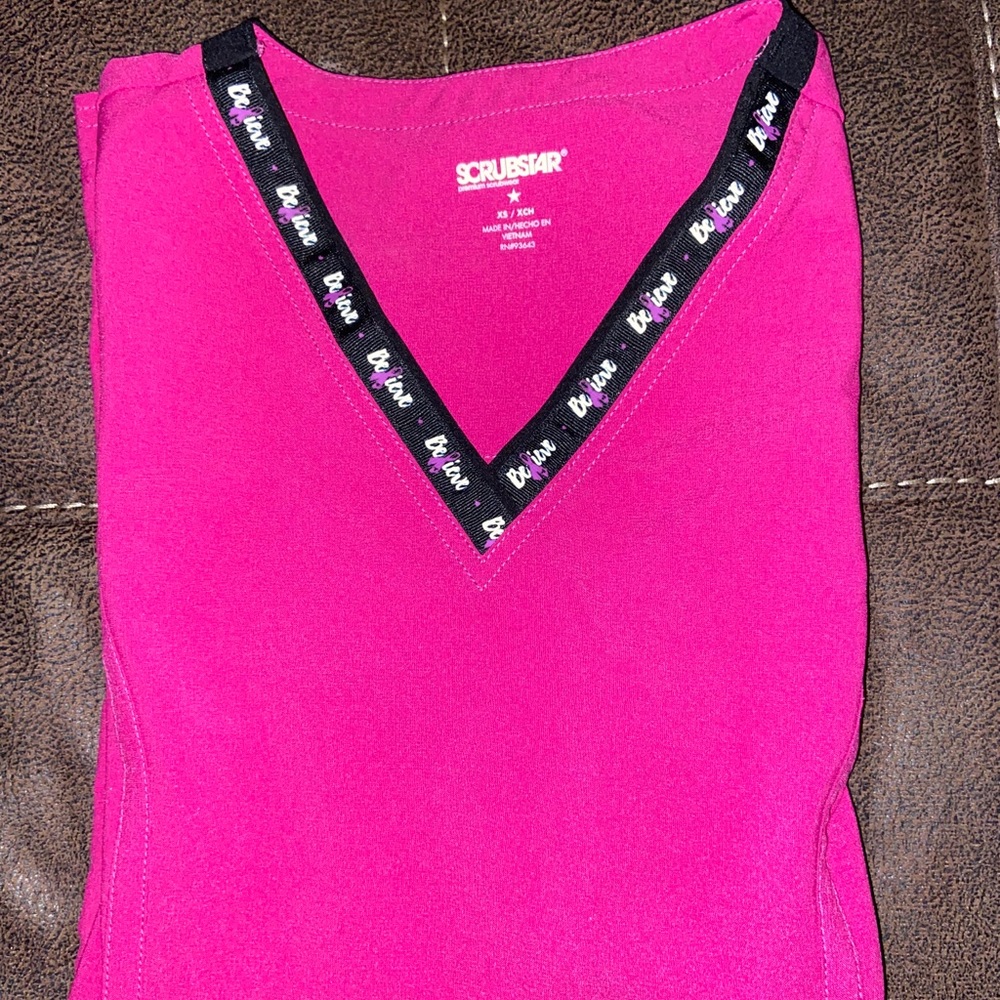 Pink xs Scrubstar scrub top
